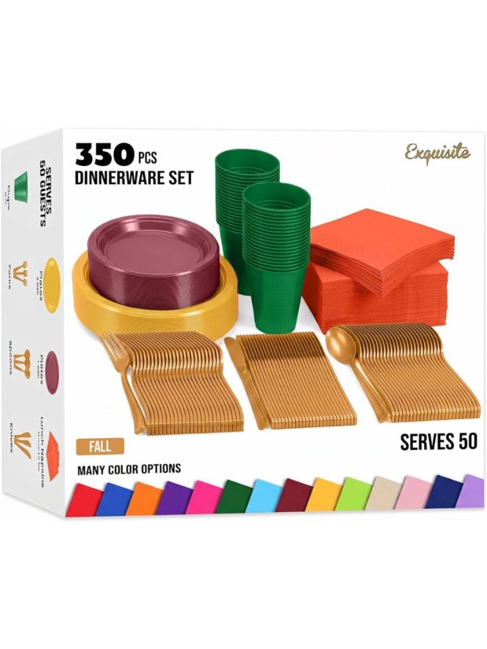 Thanksgiving Plastic Plates For Party,